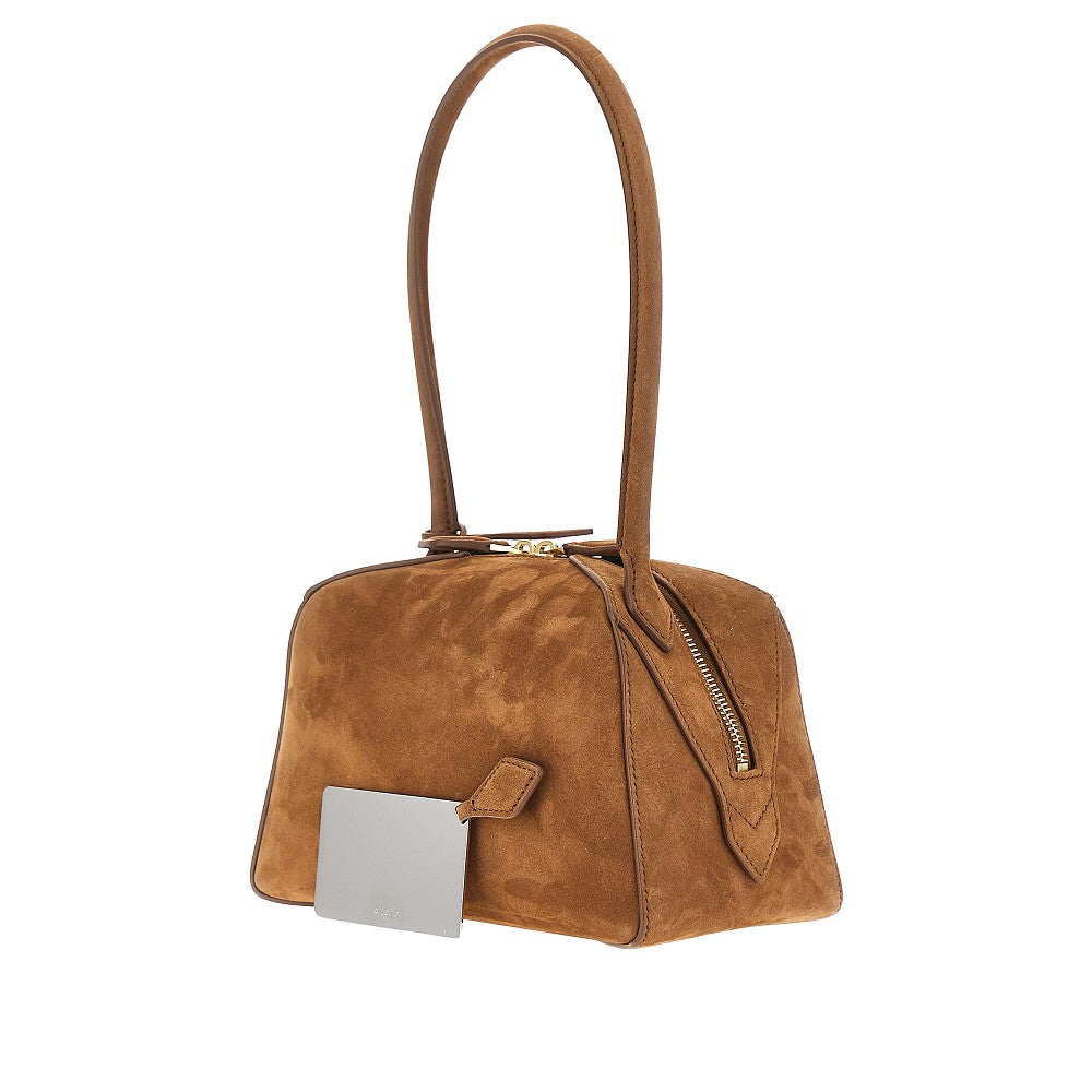 ALAIA Nubuck leather small 'Le Bouledogue' bag