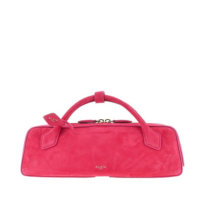 ALAIA Suede leather 'Le Teckel' clutch