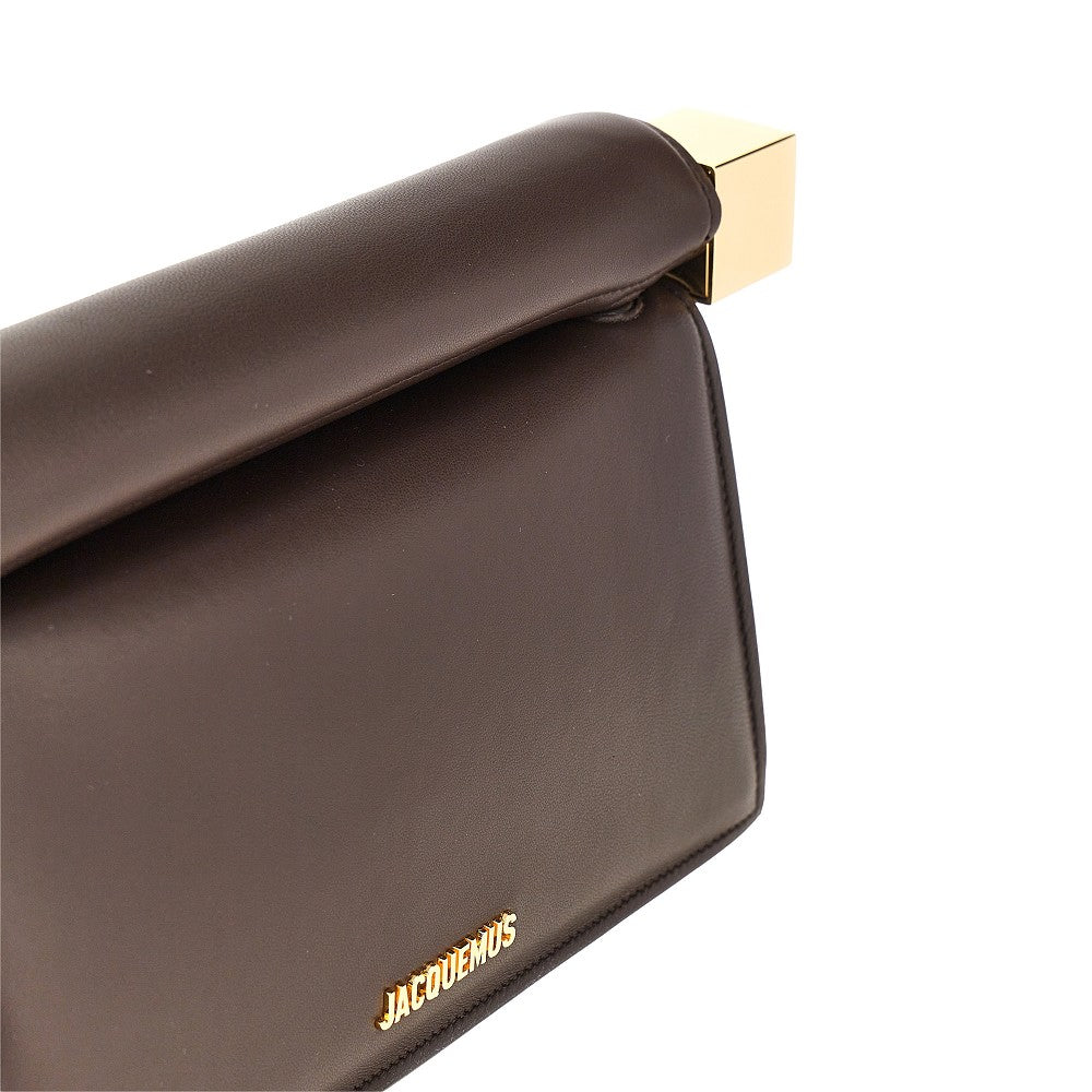 JACQUEMUS Nappa leather 'Rond Carré' clutch
