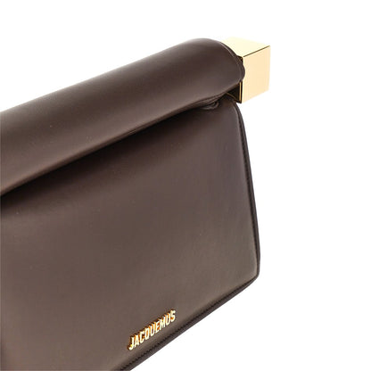 JACQUEMUS Nappa leather 'Rond Carré' clutch