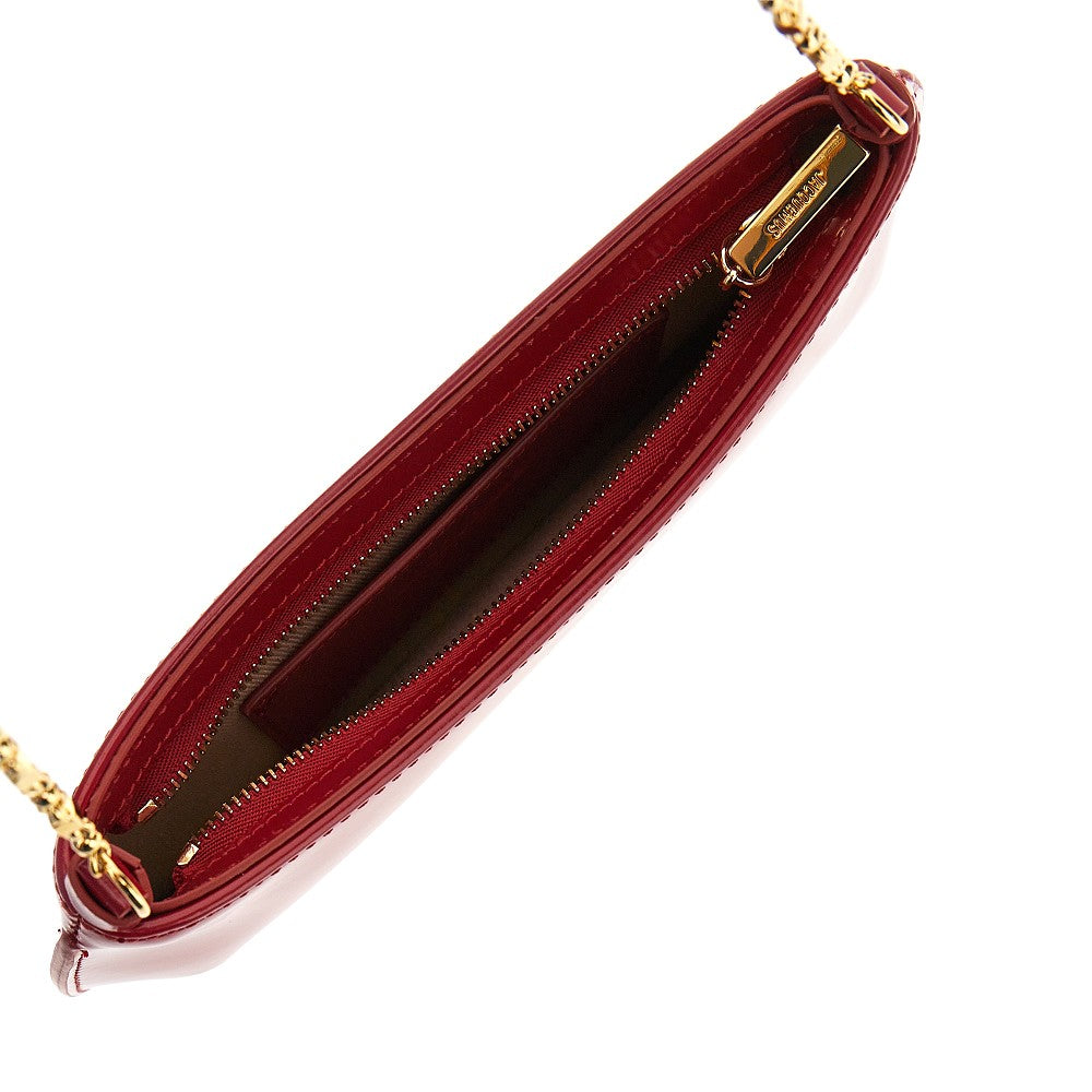 JACQUEMUS Small 'Bisou Chaine' leather bag