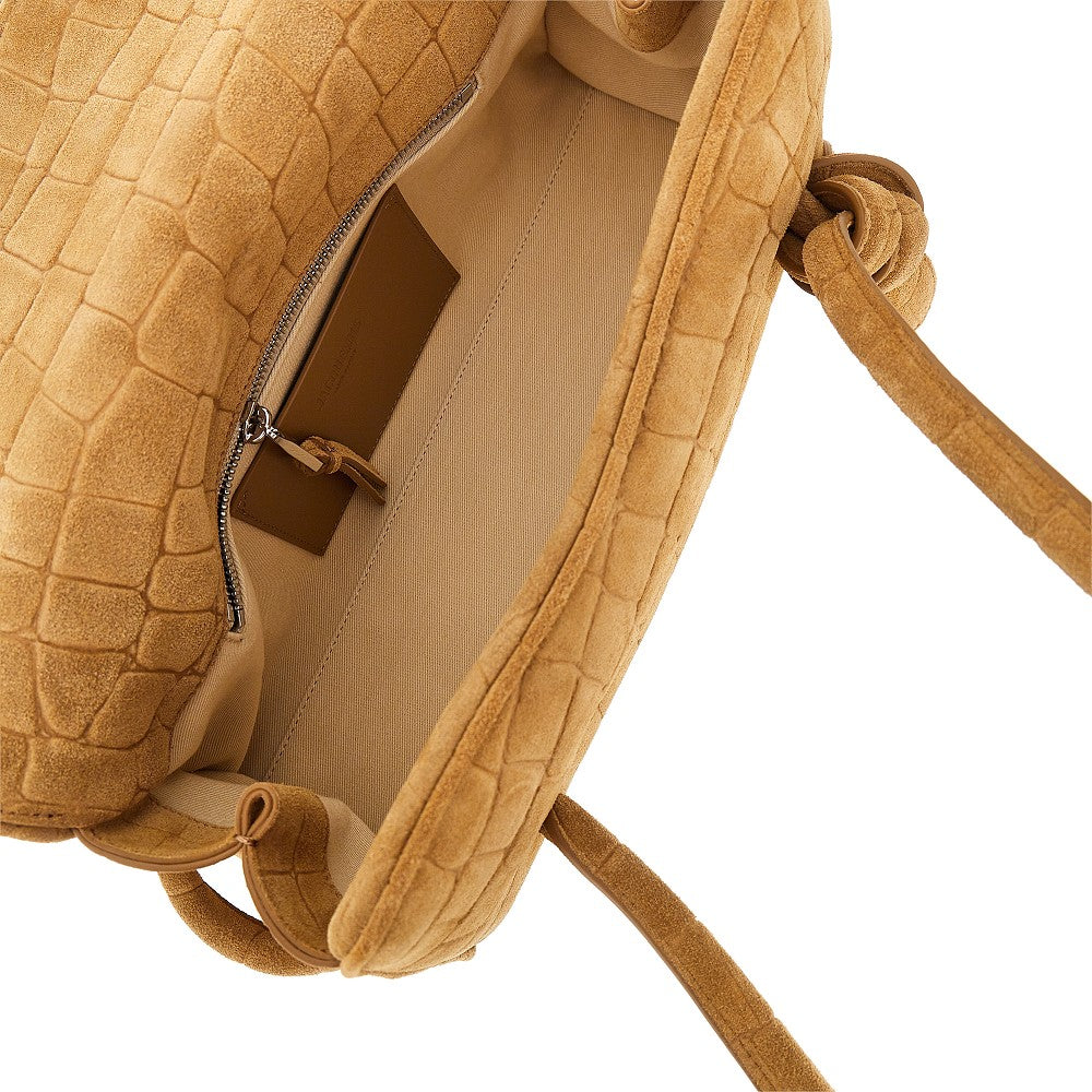 JACQUEMUS Embossed suede leather 'Turismo Long' bag