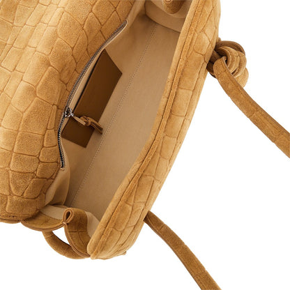 JACQUEMUS Embossed suede leather 'Turismo Long' bag