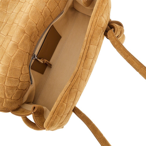 JACQUEMUS Embossed suede leather 'Turismo Long' bag