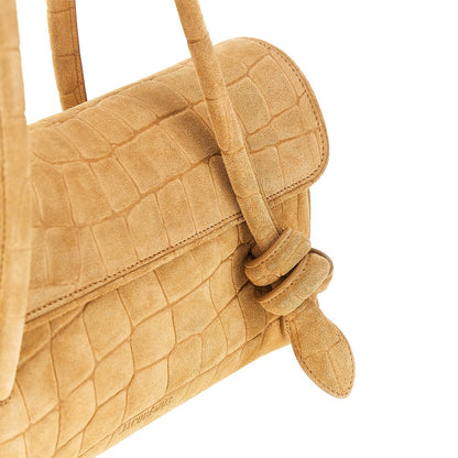 JACQUEMUS Embossed suede leather 'Turismo Long' bag
