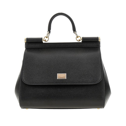 DOLCE&GABBANA Dauphine leather large 'Sicily' bag