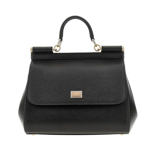 DOLCE&GABBANA Dauphine leather large 'Sicily' bag