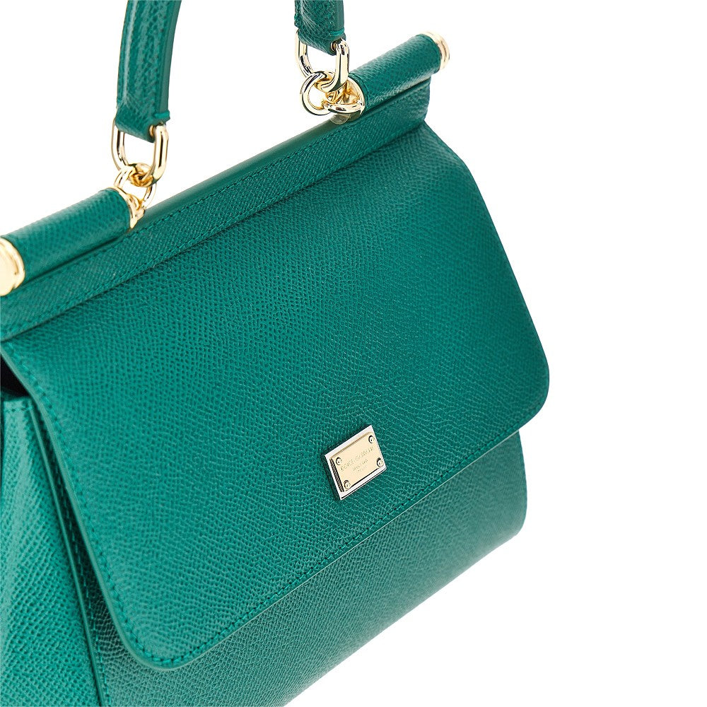 DOLCE&GABBANA Dauphine leather small 'Sicily' bag