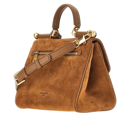 DOLCE&GABBANA Suede leather 'My Sicily' bag