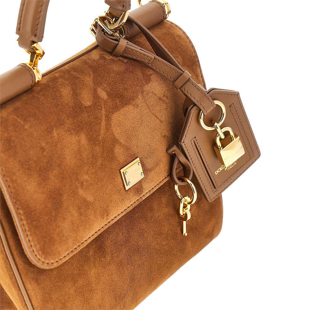 DOLCE&GABBANA Suede leather 'My Sicily' bag