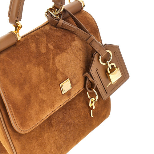 DOLCE&GABBANA Suede leather 'My Sicily' bag