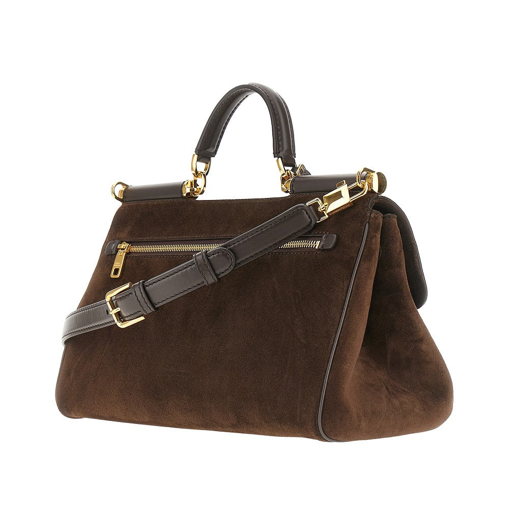 DOLCE&GABBANA Suede leather 'My Sicily' handbag