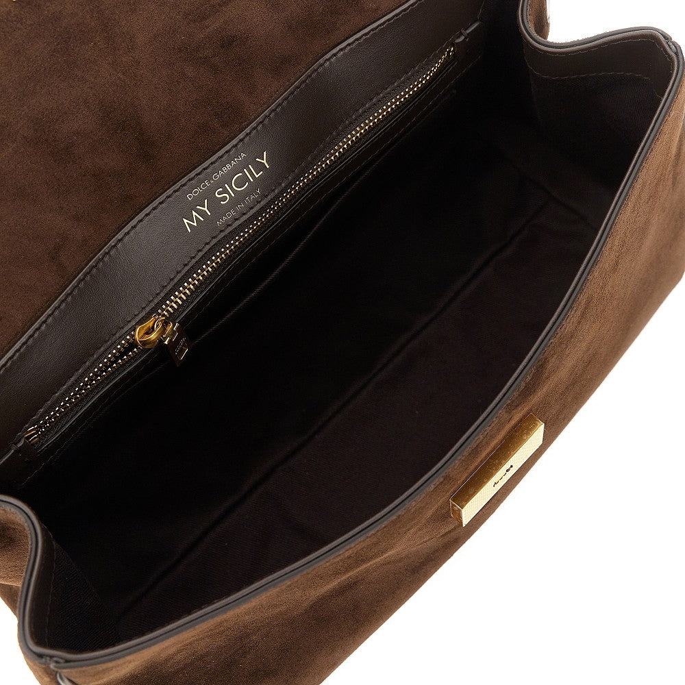 DOLCE&GABBANA Suede leather 'My Sicily' handbag