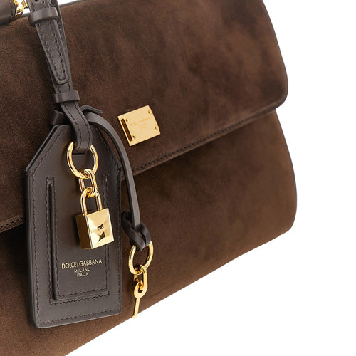 DOLCE&GABBANA Suede leather 'My Sicily' handbag