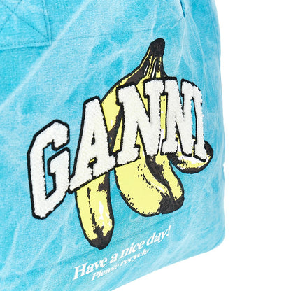 Ganni Shopping bag with Banana print