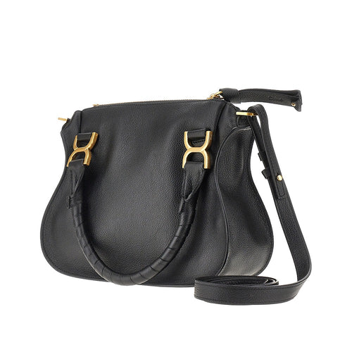 CHLOE' Grained leather small 'Marcie' bag