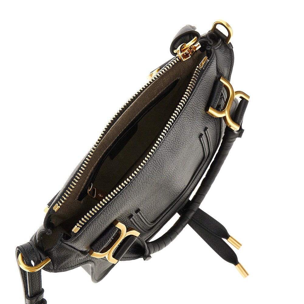 CHLOE' Grained leather small 'Marcie' bag