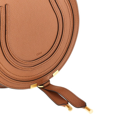 CHLOE' Grained leather 'Marcie' saddle bag