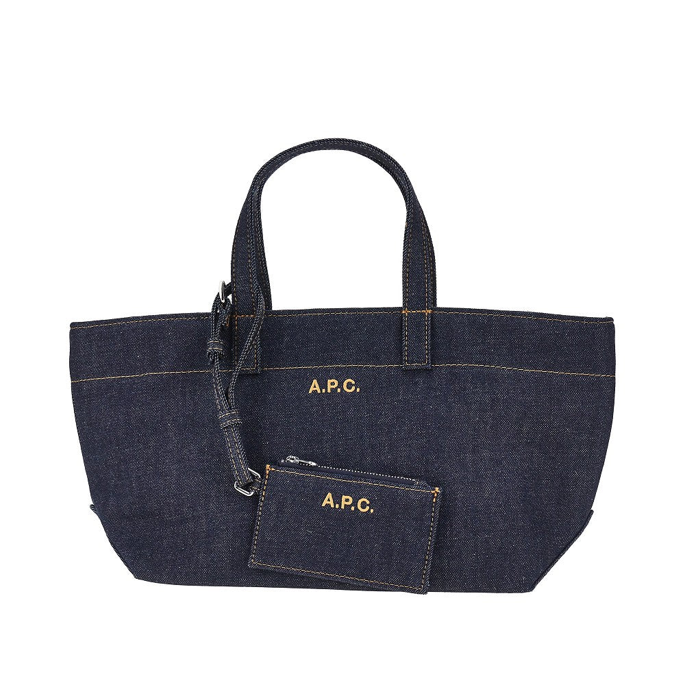 A.P.C. Denim small 'Le Drummer Toile' bag