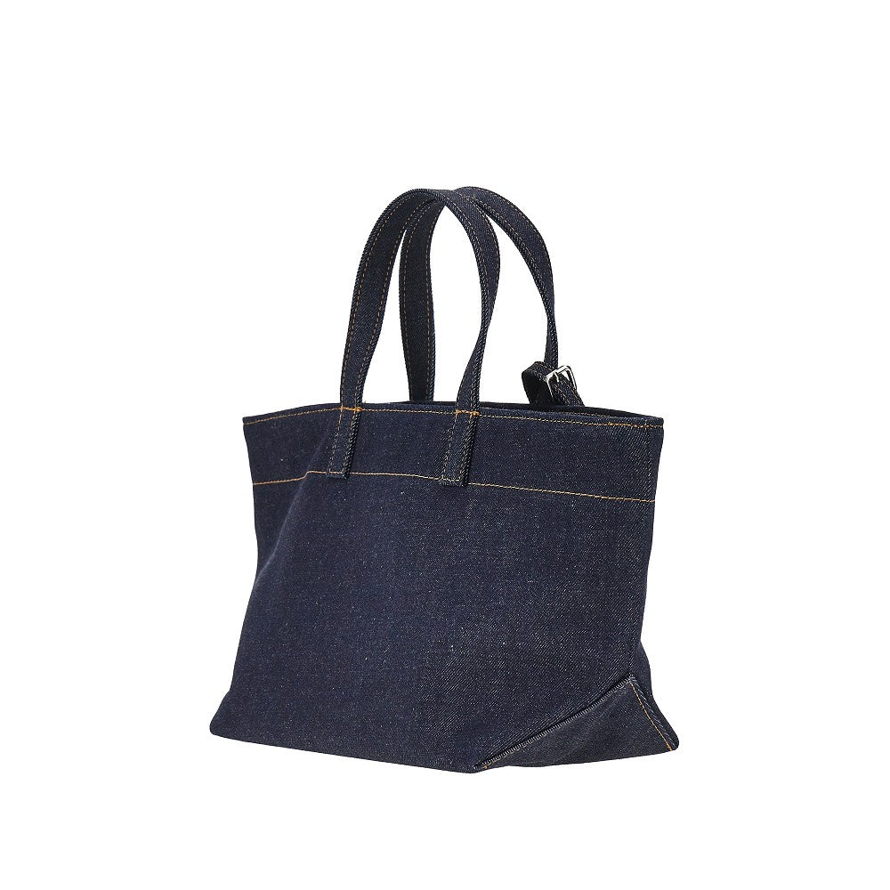 A.P.C. Denim small 'Le Drummer Toile' bag