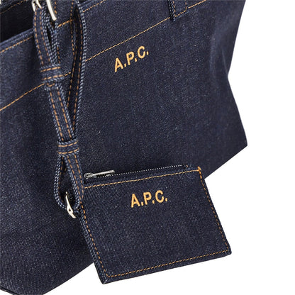 A.P.C. Denim small 'Le Drummer Toile' bag