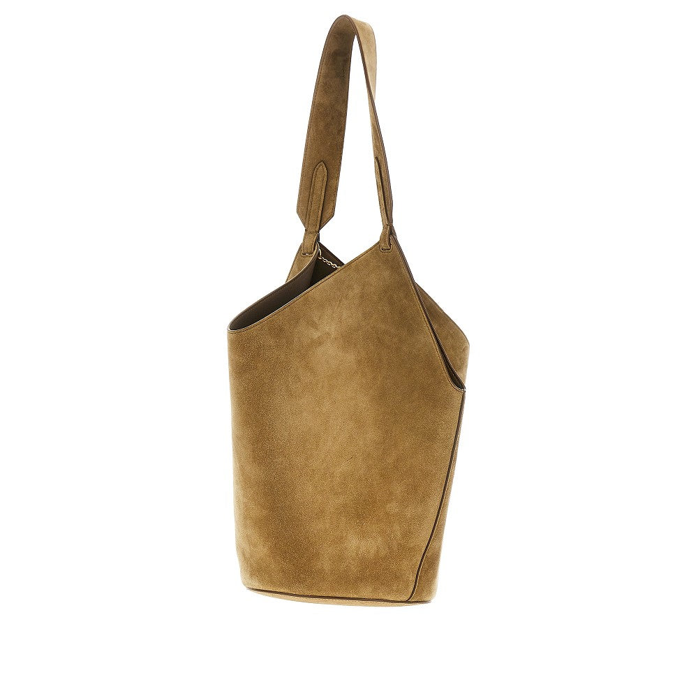 KHAITE Small suede leather 'Lotus' tote bag