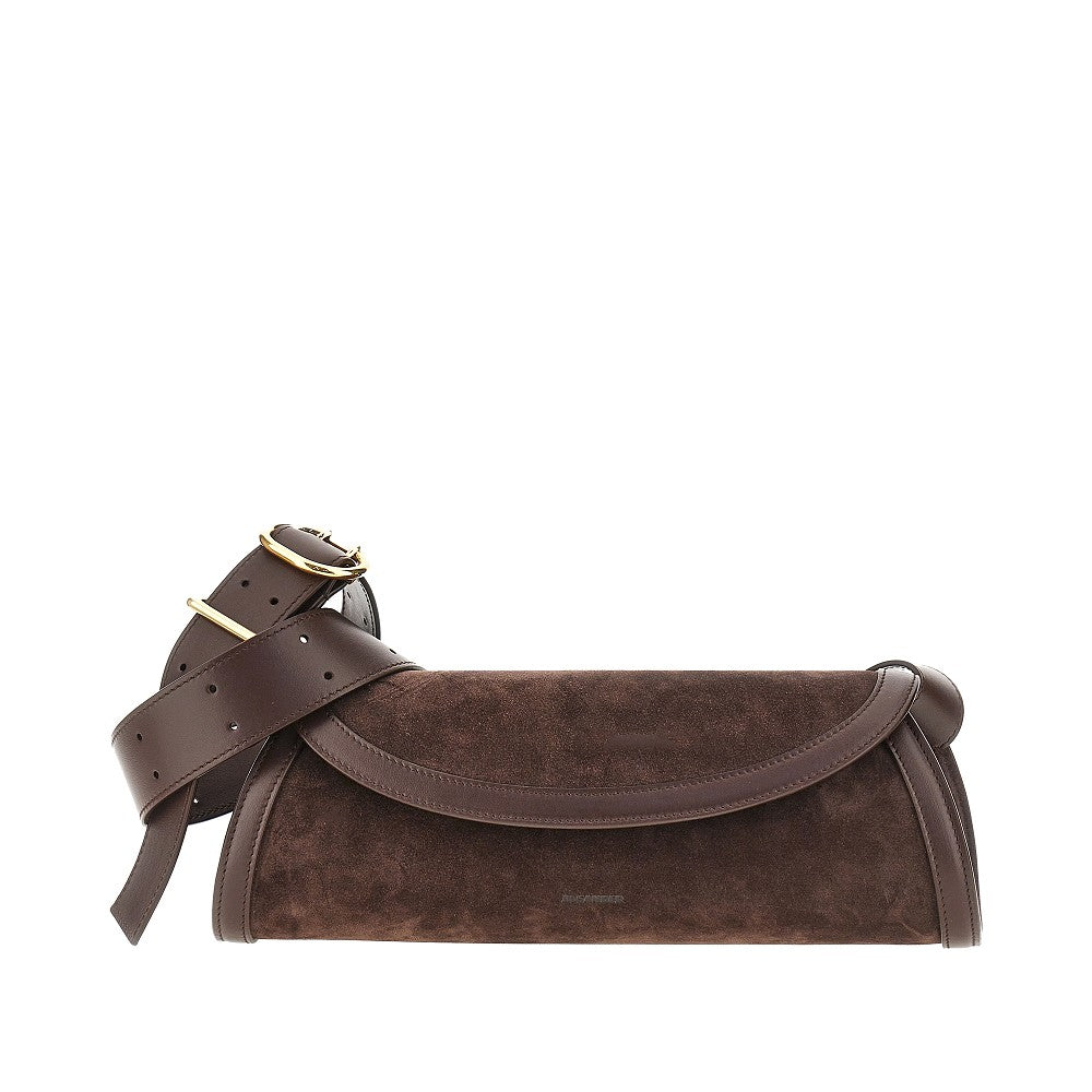 JIL SANDER Suede leather small 'Cannolo' bag