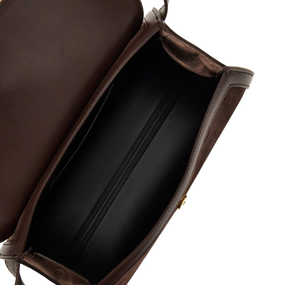 JIL SANDER Suede leather small 'Cannolo' bag