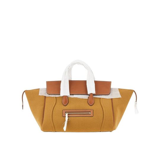 CELINE Canvas and leather medium 'Luggage' bag