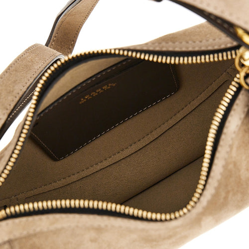 Isabel Marant Suede leather Oskan Moon bag