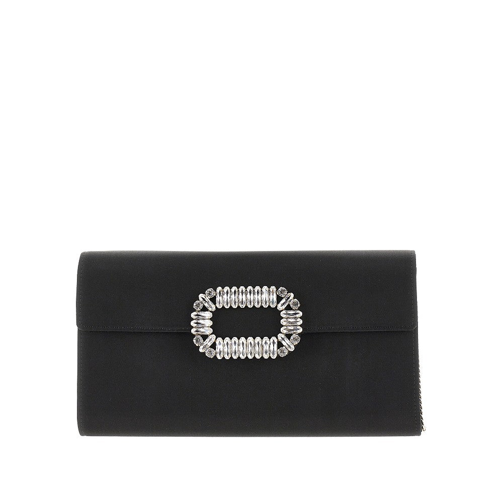 ROGER VIVIER 'Sexy Choc' satin clutch