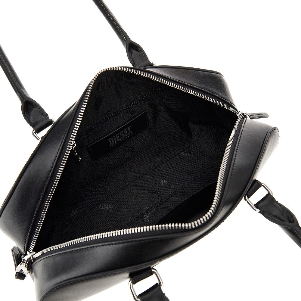 DIESEL 1DR Dome' leather bowling bag