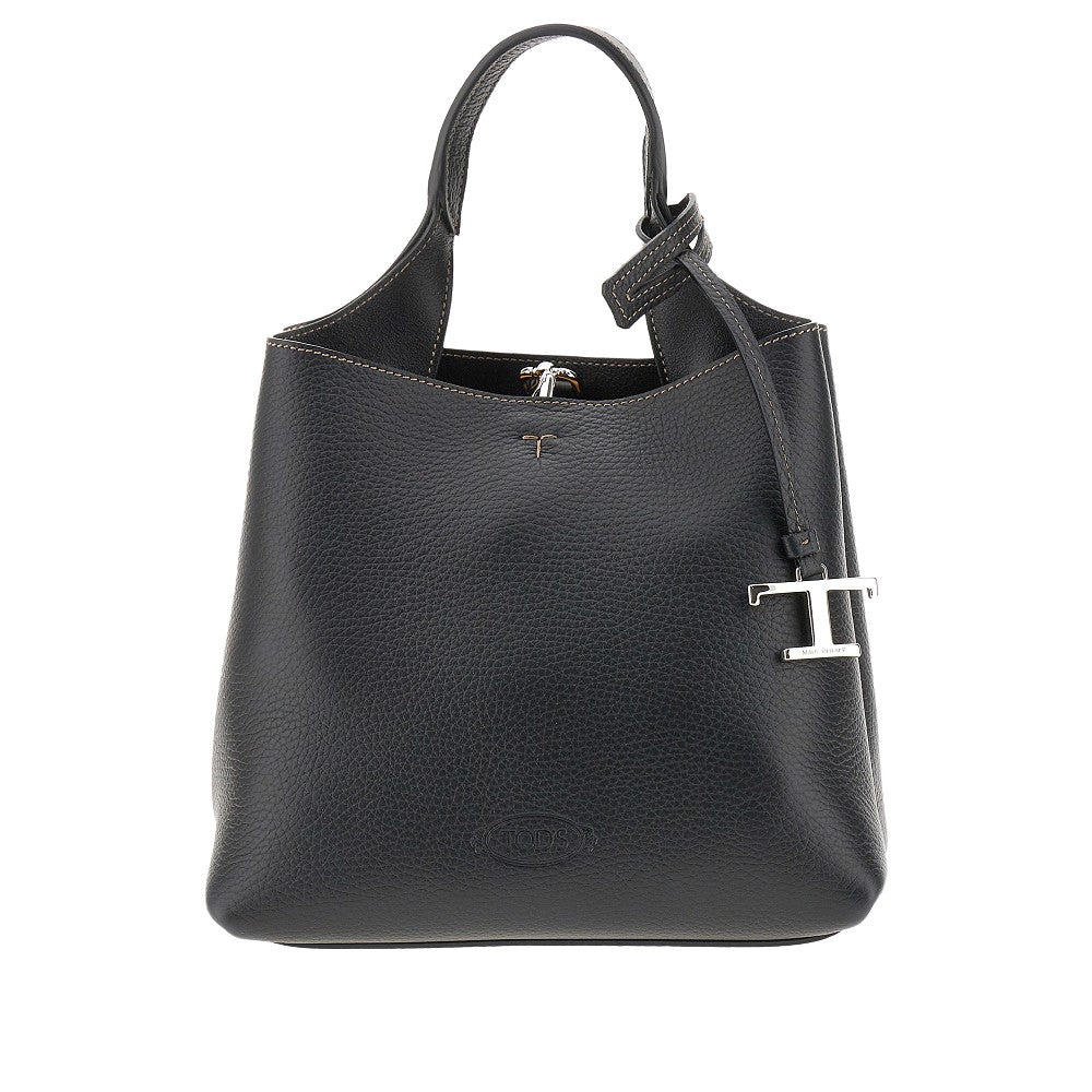 TODS Grained leather mini shopping bag