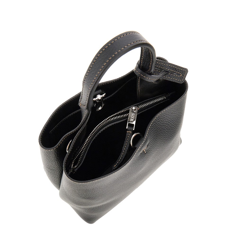 TODS Grained leather mini shopping bag