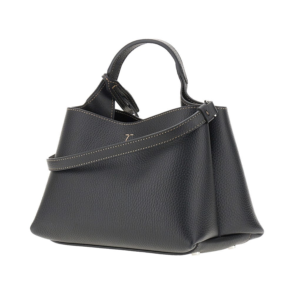 TODS Grain leather micro shopping bag