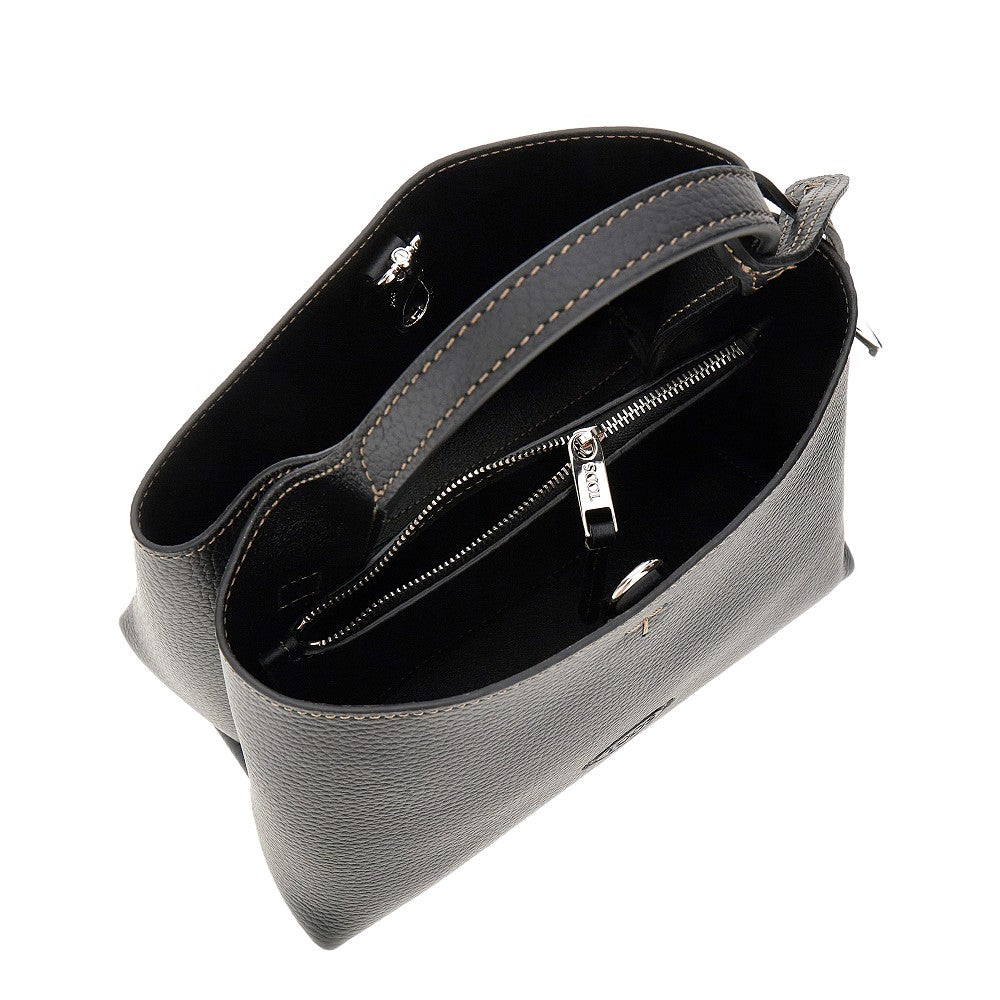 TODS Grain leather micro shopping bag
