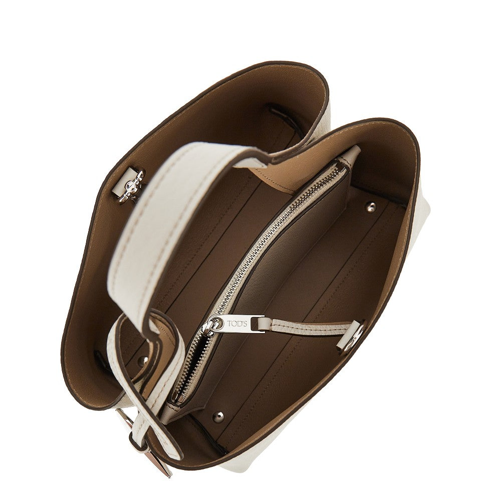 TODS Grained leather micro shopping bag