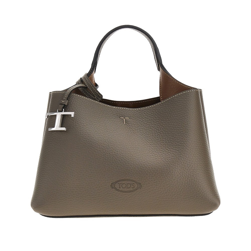 TODS Grained leather micro shopping bag