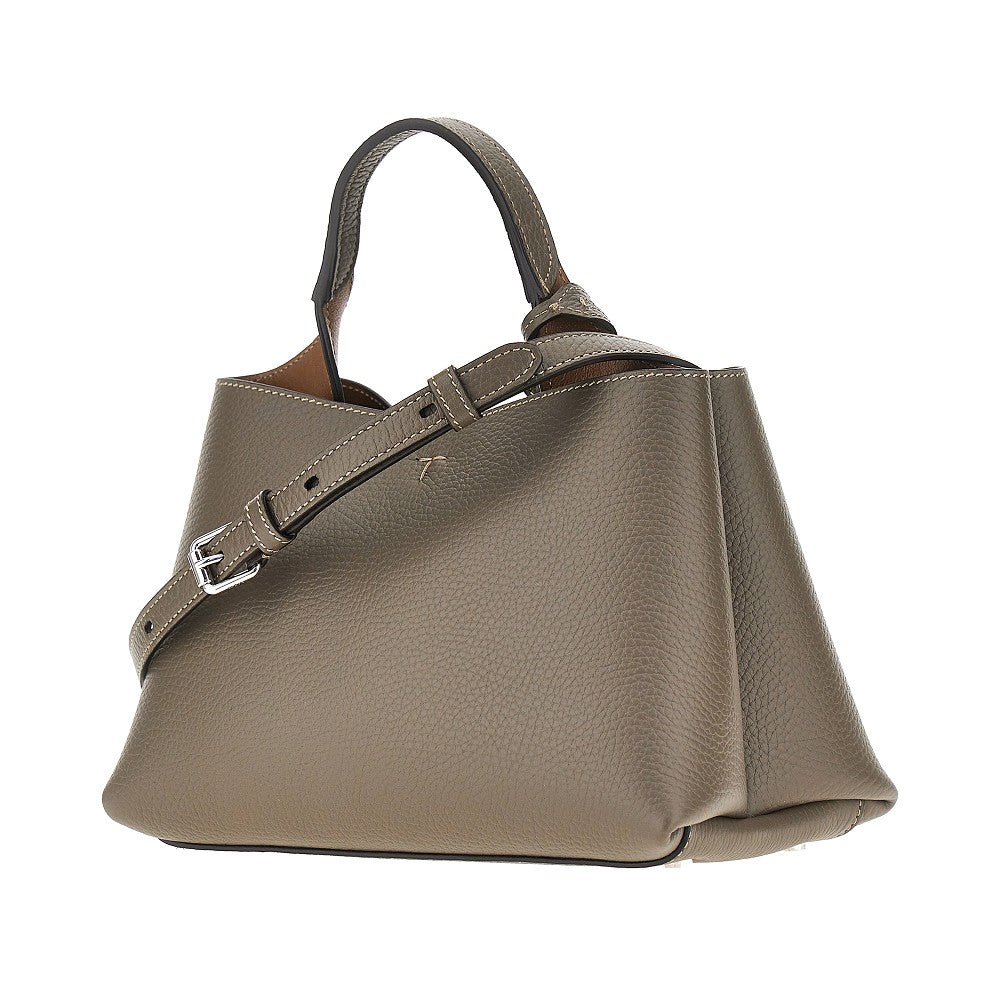 TODS Grained leather micro shopping bag