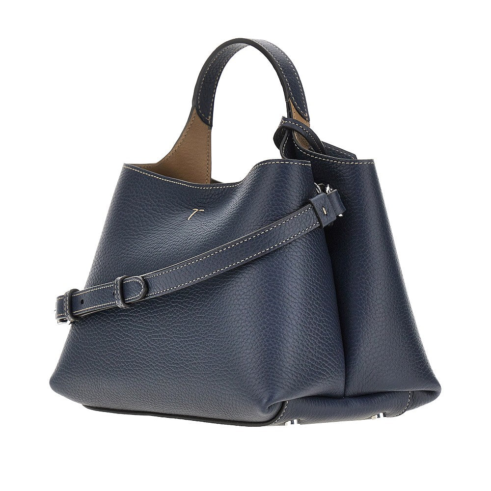TODS Grained leather micro shopping bag