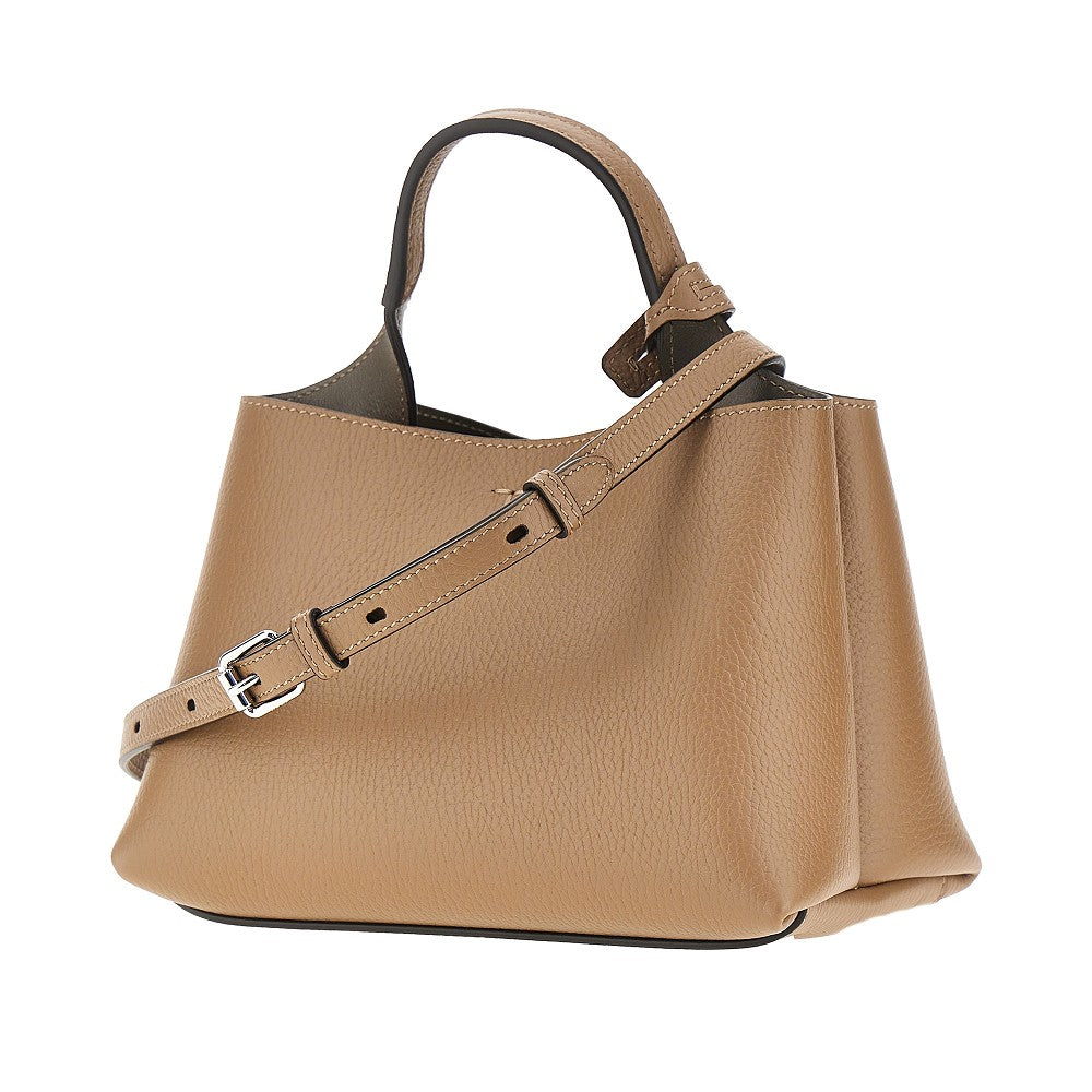 TODS Grained leather micro shopping bag