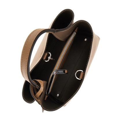 TODS Grained leather micro shopping bag