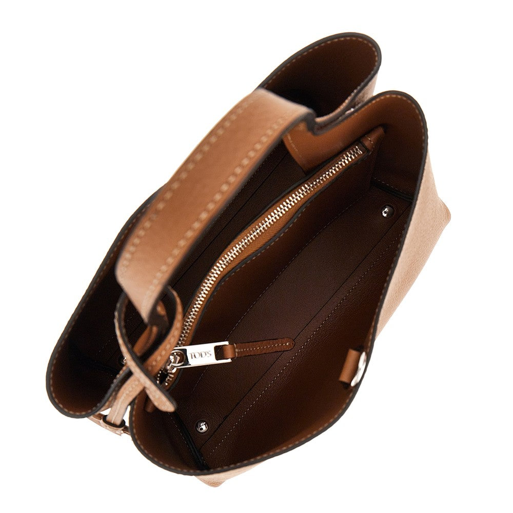 TODS Grained leather micro shopping bag