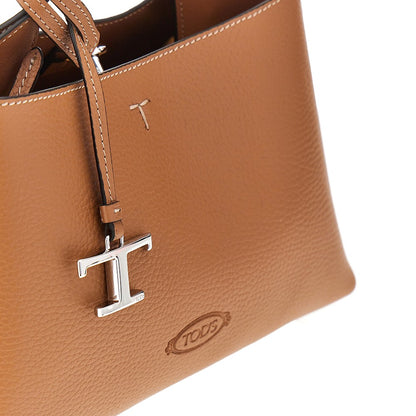 TODS Grained leather micro shopping bag