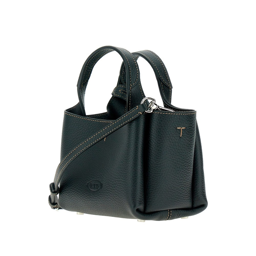 TODS Grained leather mini shopping bag