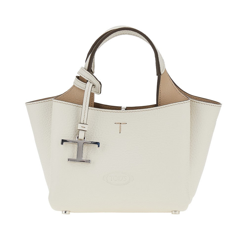 TODS Grained leather mini shopping bag