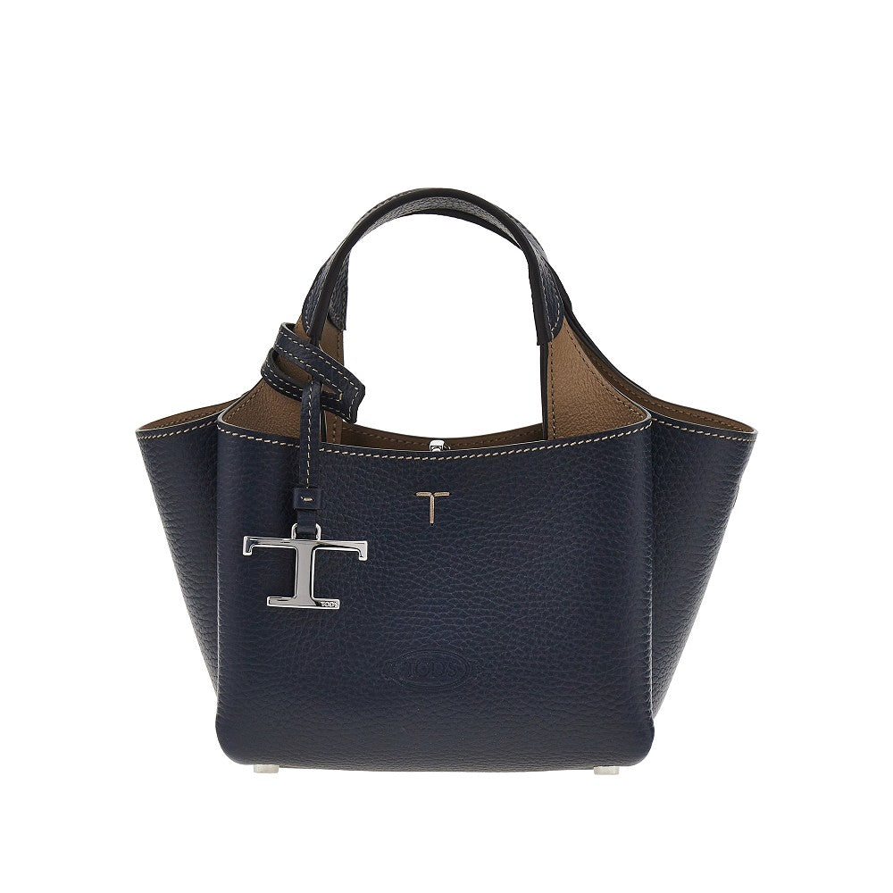 TODS Grained leather mini shopping bag
