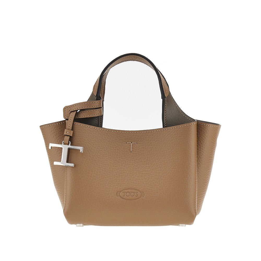 TODS Grained leather mini shopping bag
