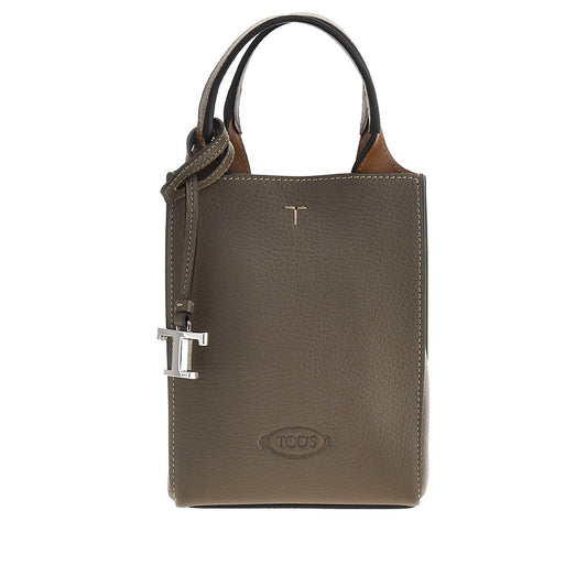 TODS Grained leather micro tote bag