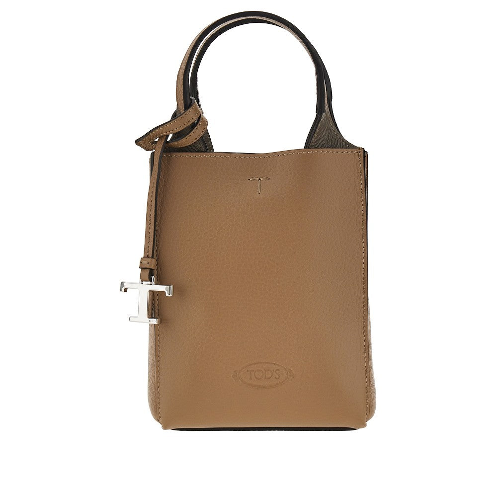 TODS Grained leather micro tote bag